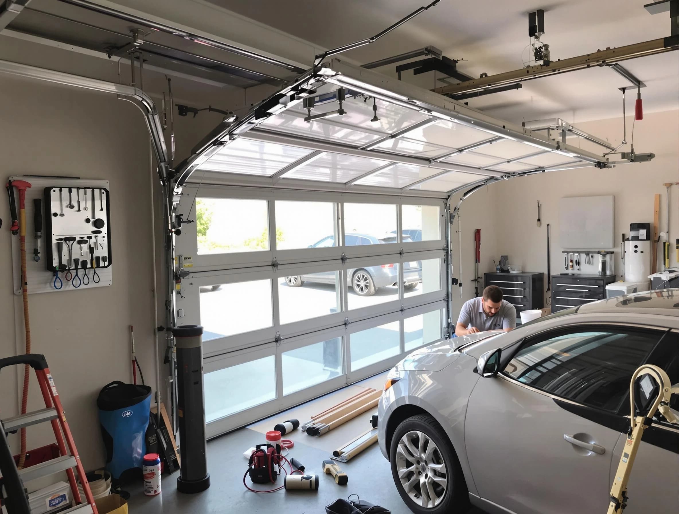 Garage door noise reduction service by Elizabeth Garage Door Repair in Elizabeth