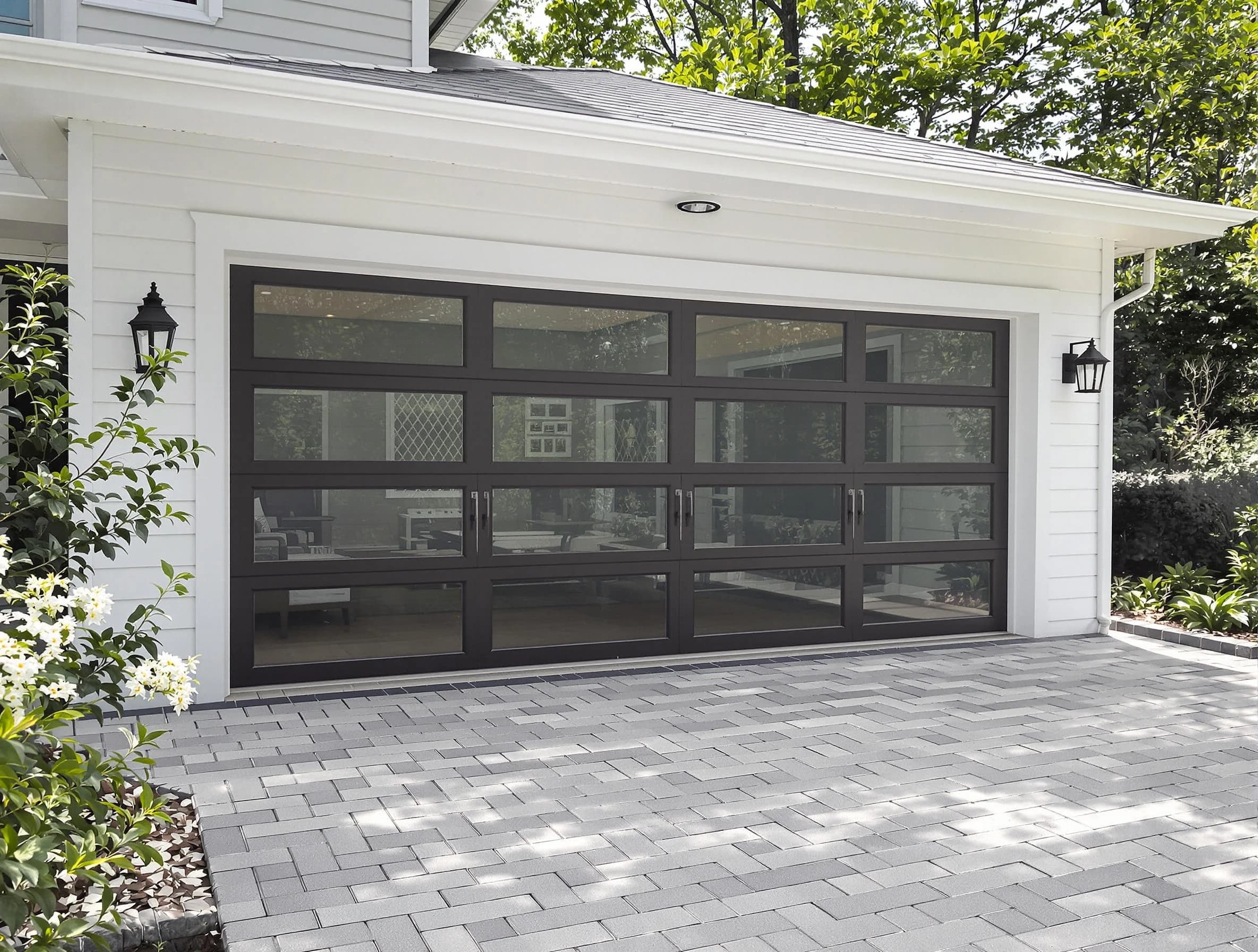 Elizabeth Garage Door Repair design specialist presenting custom garage door options to Elizabeth homeowner