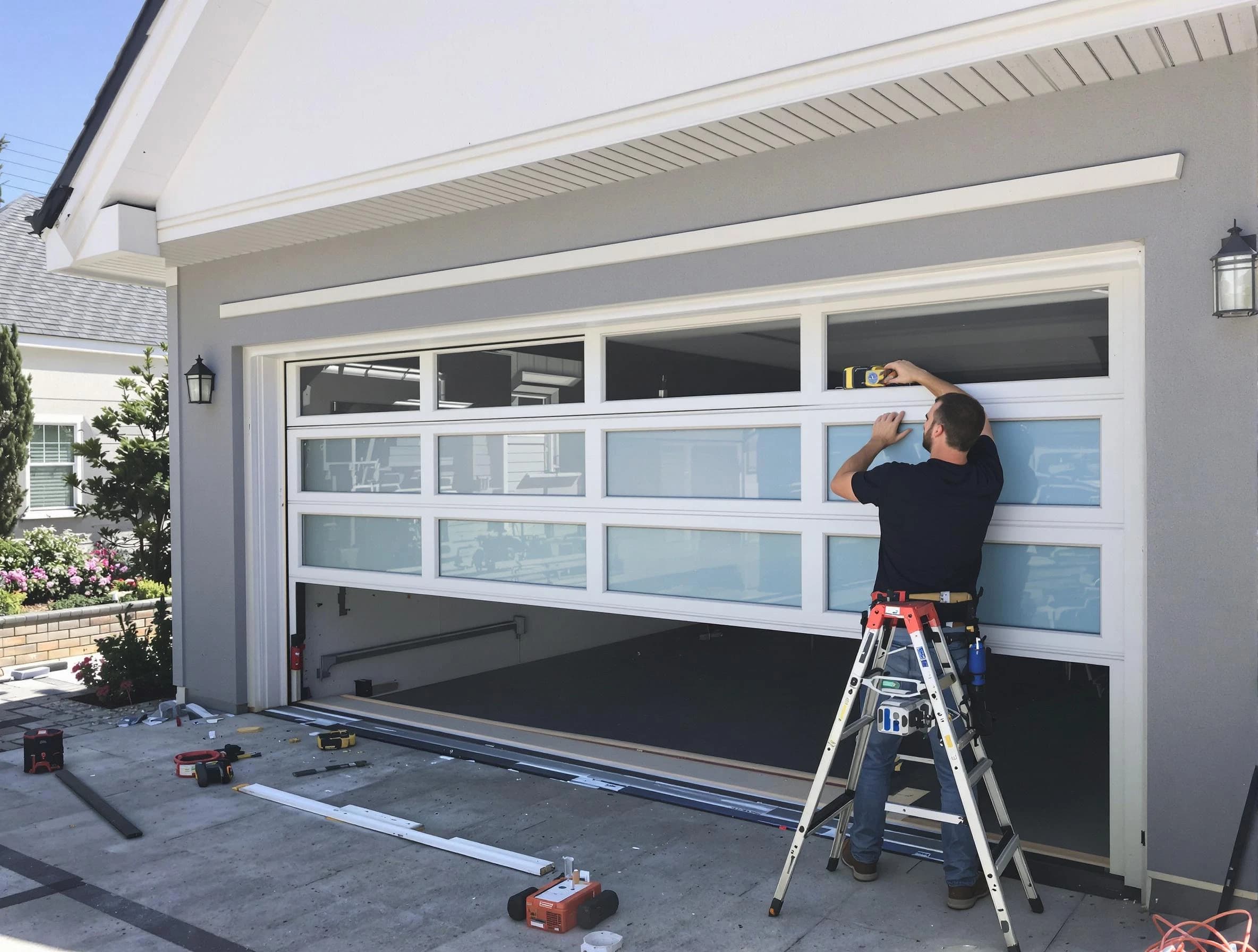 Elizabeth Garage Door Repair team performing garage door replacement in Elizabeth