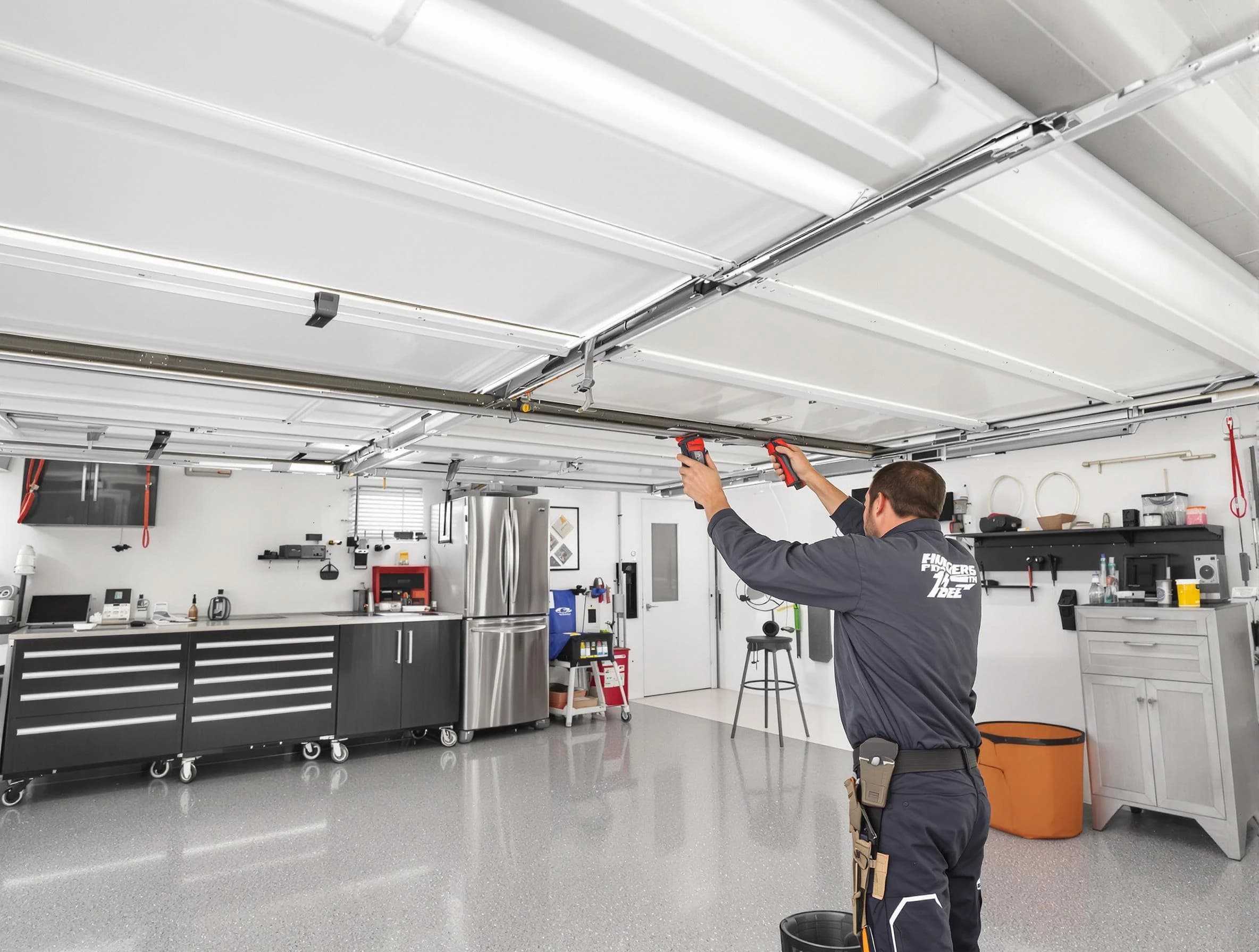Overhead garage door repair service by Elizabeth Garage Door Repair in Elizabeth
