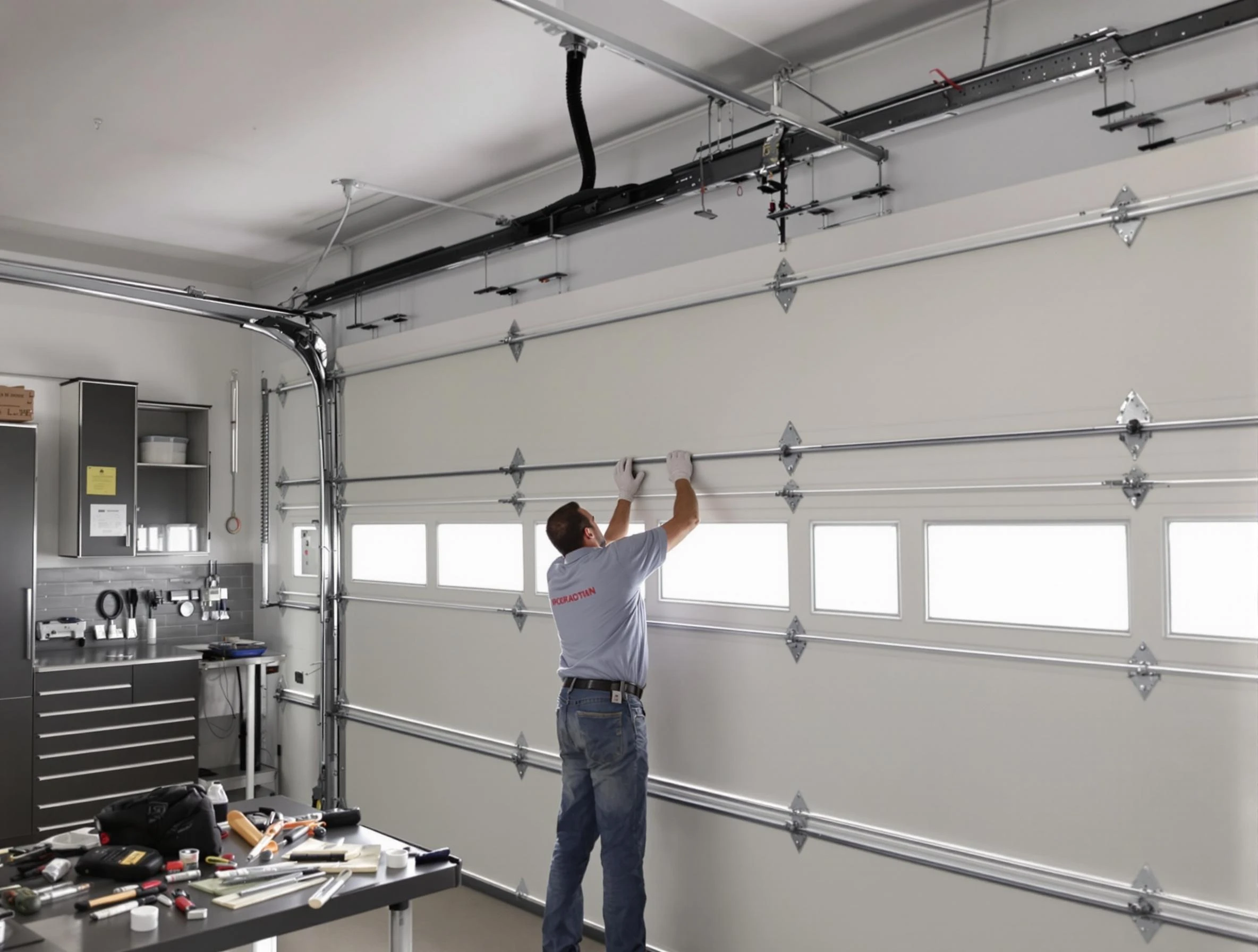 Garage Door Track Repair in Elizabeth