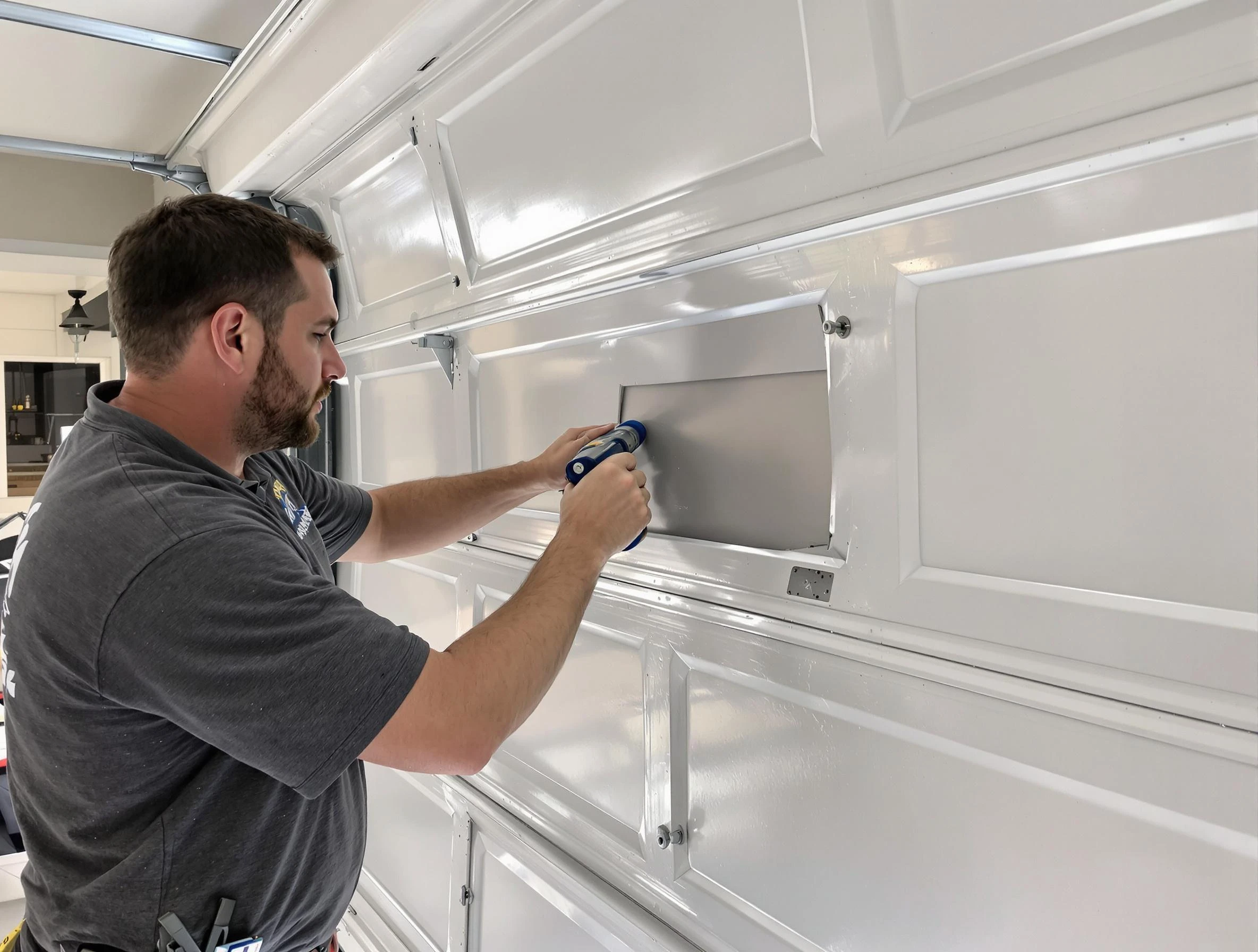 Garage door panel repair by Elizabeth Garage Door Repair in Elizabeth