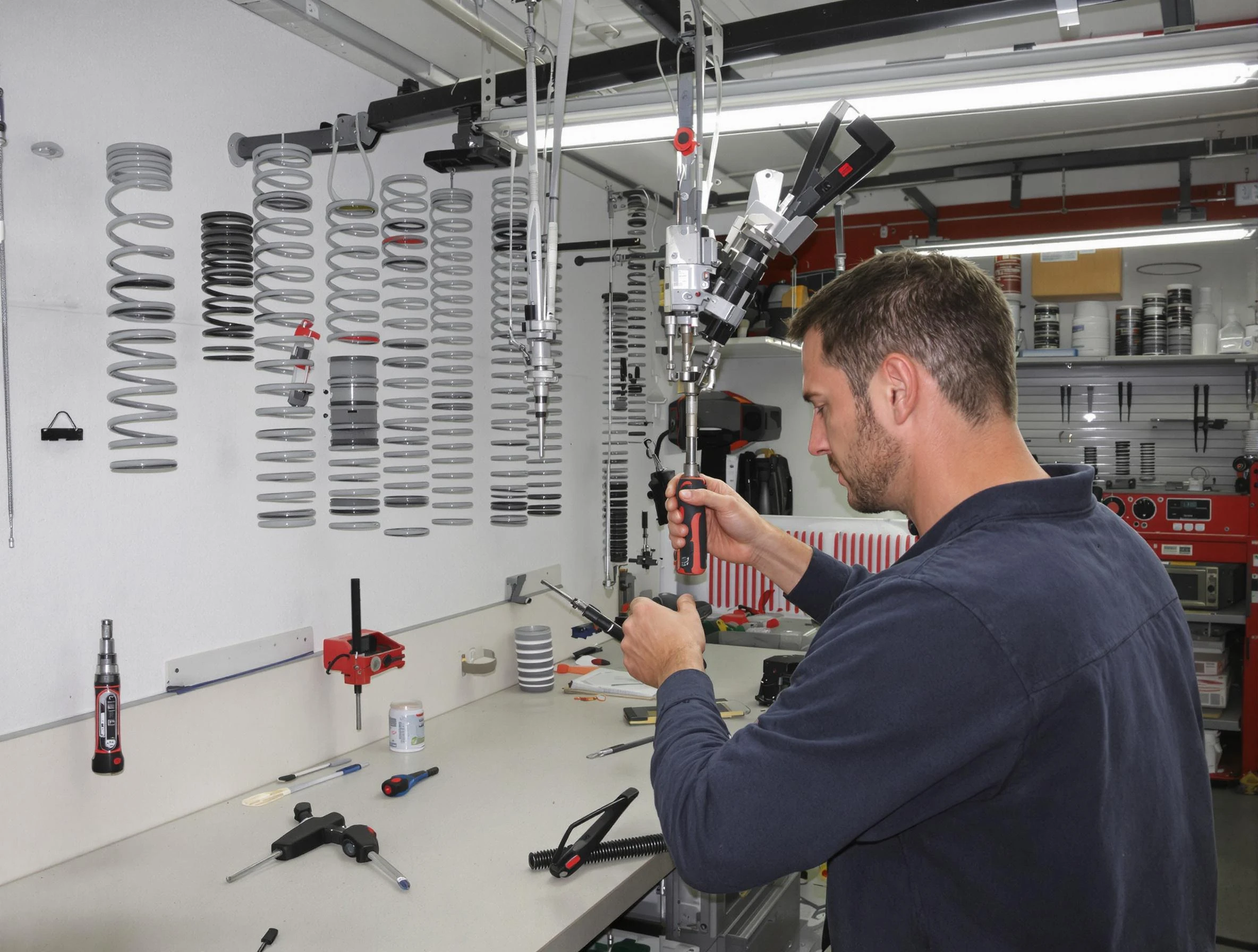 Elizabeth Garage Door Repair safety certified technician performing precision spring replacement in Elizabeth